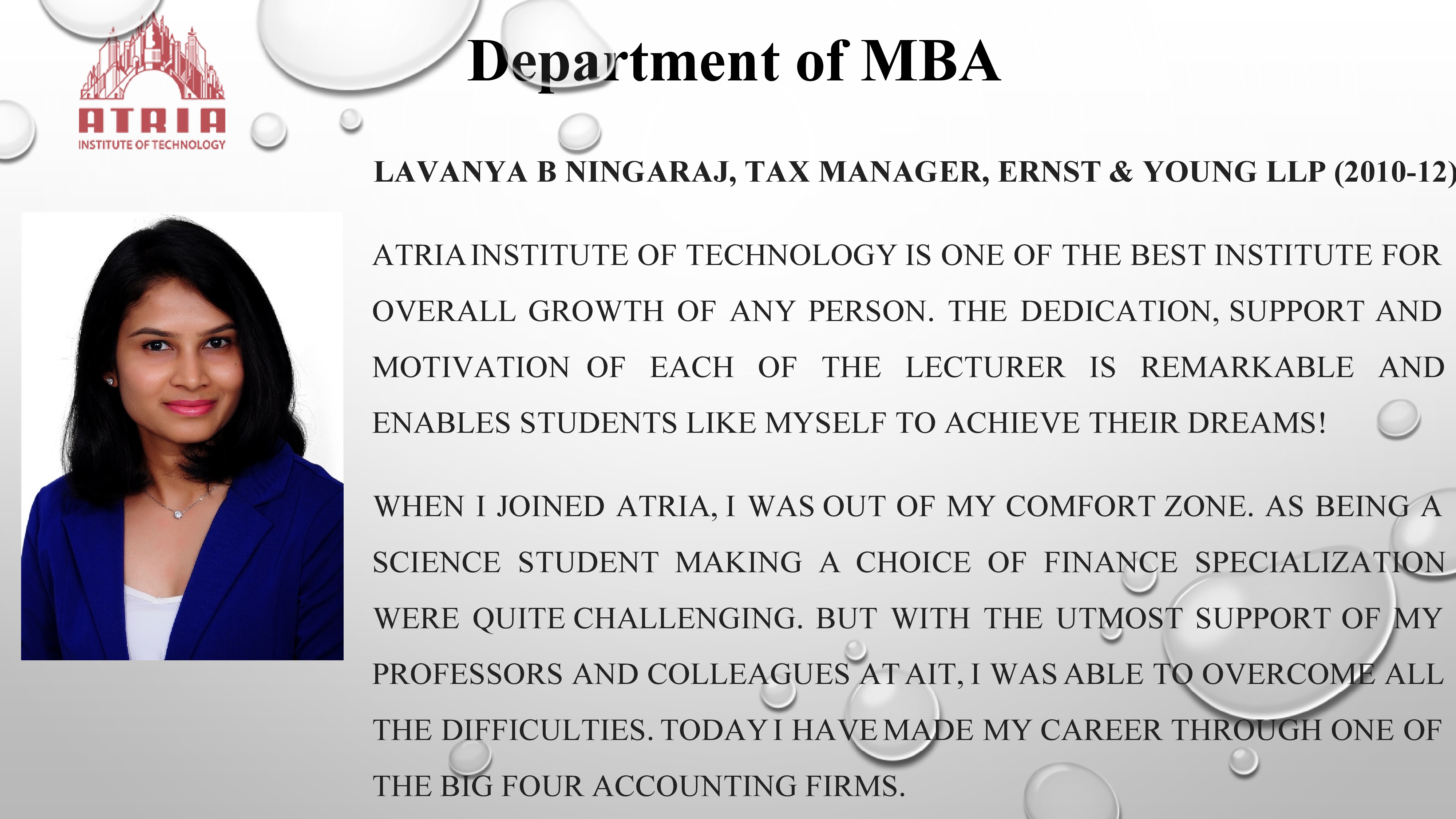 Alumni Testimonial